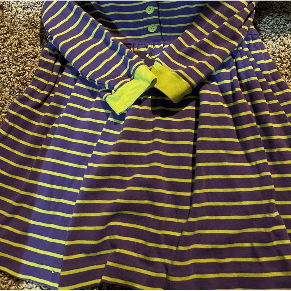 Hanna Andersson size 100 striped long sleeved dresss